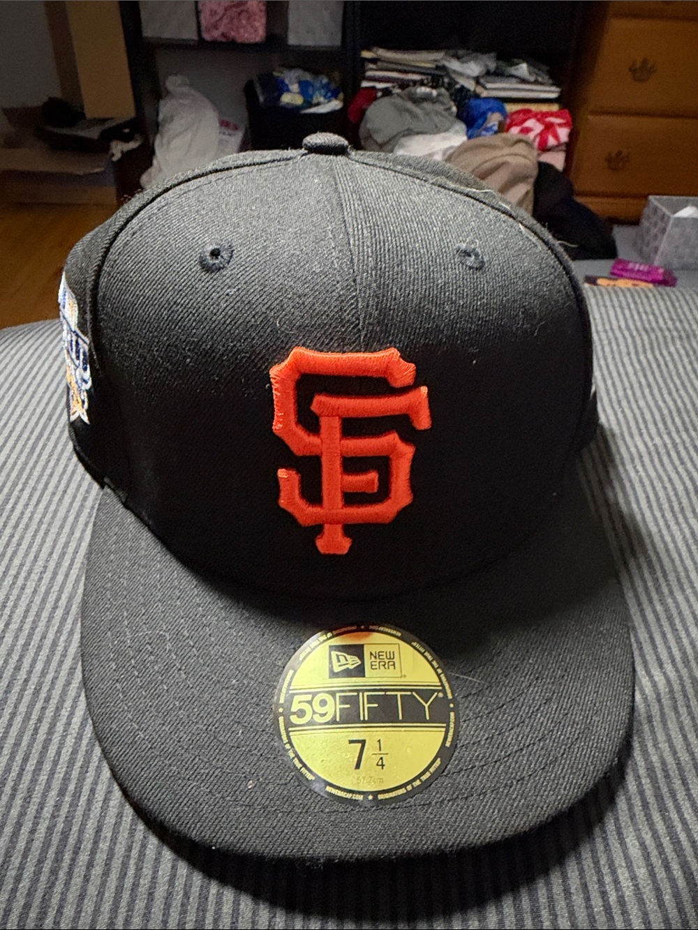 New Era Kids San Francisco Giants Black & Orange Fitted Cap